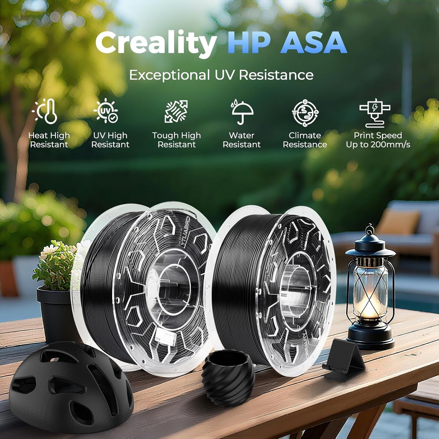 Creality HP ASA Filament 1.75mm, 1KG Durable, High UV-Resistant, High Temperature Tolerance