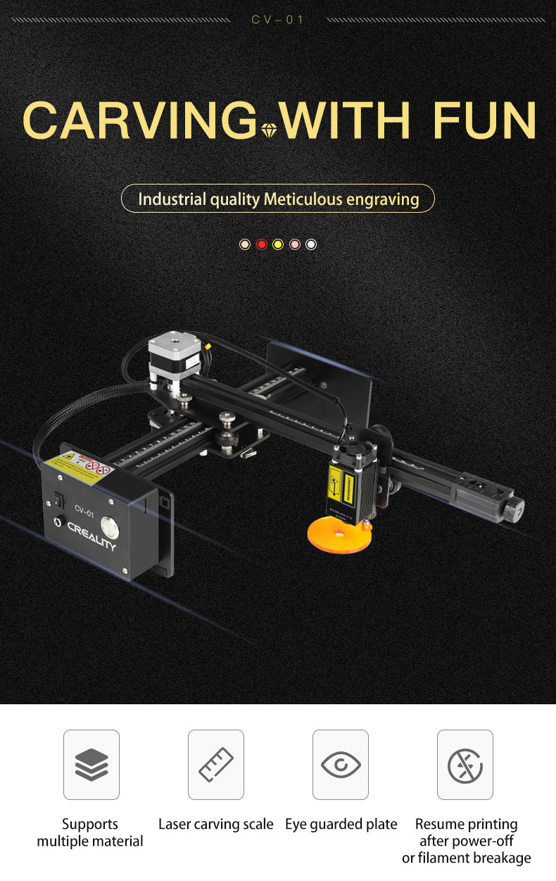 Creality Carving Machine CV-01 Portable Laser Engraver Singapore