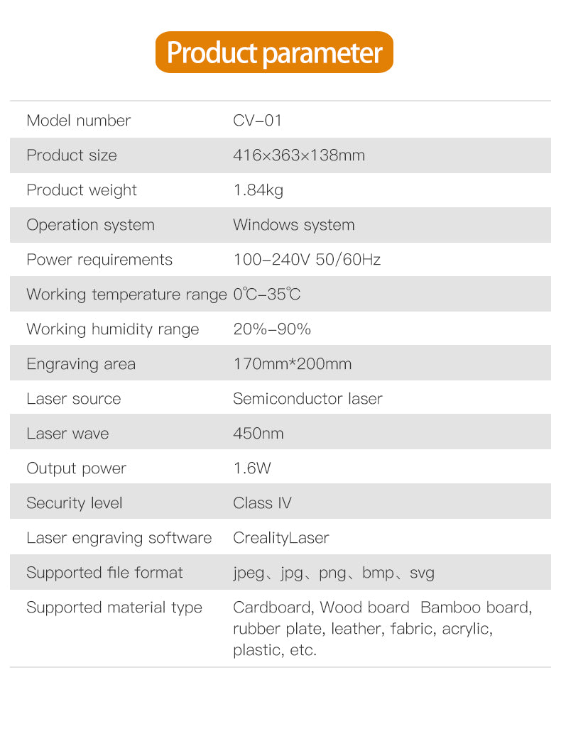 Creality Carving Machine CV-01 Portable Laser Engraver Singapore