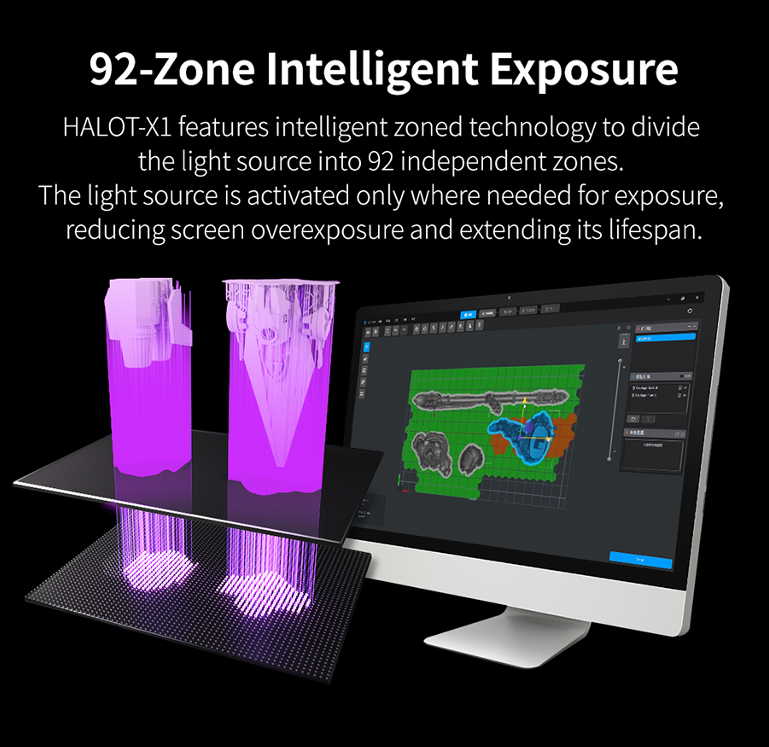Creality HALOT X1 Combo 16k, Large Print 211x118x200mm Resin 3D Printer Singapore