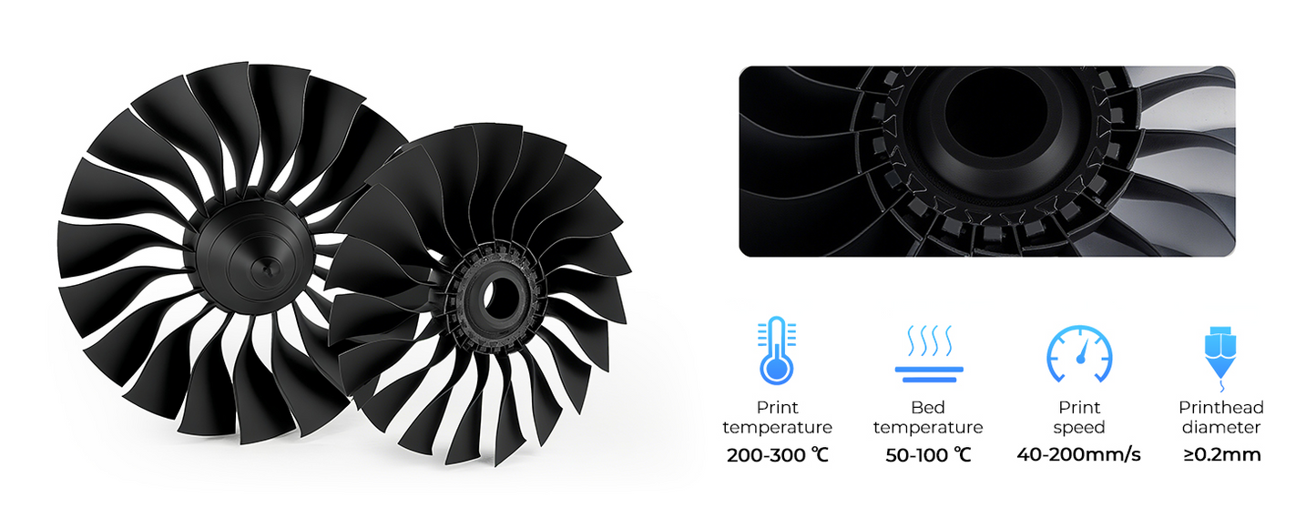Creality HP ASA Filament 1.75mm, 1KG Durable, High UV-Resistant, High Temperature Tolerance