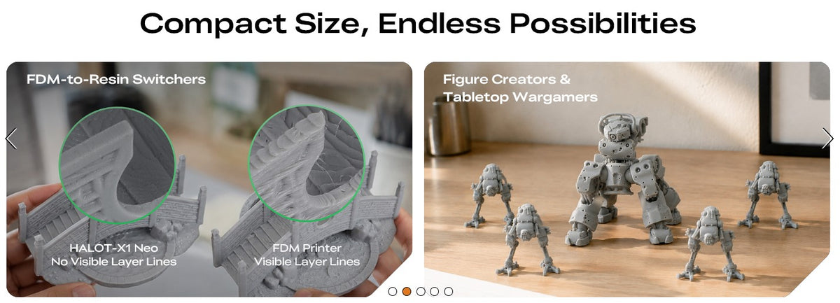 Creality HALOT-X1 Neo Resin 3D Printer 9K Print 153x77x160mm Singapore