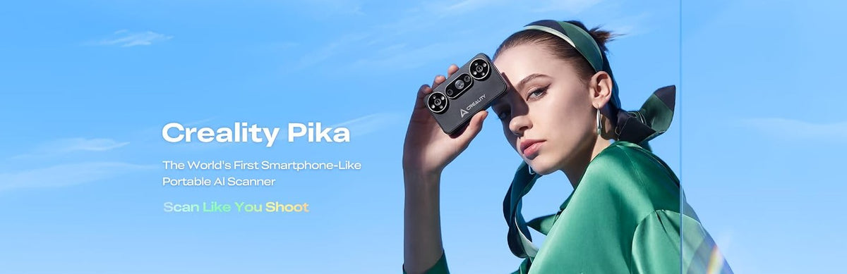 Creality Pika 3D Scanner Dual 7-Line Blue Laser & NIR Light, 0.03mm Precision