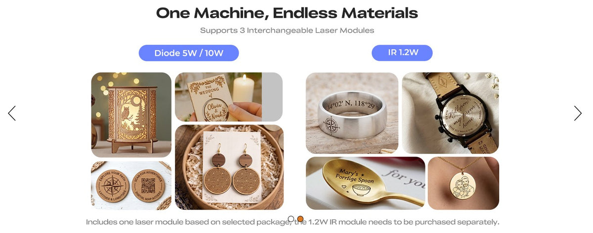 Creality Falcon A1C 10W AI Laser Engraver with AI Camera, Class 1 Laser Engraving Machine