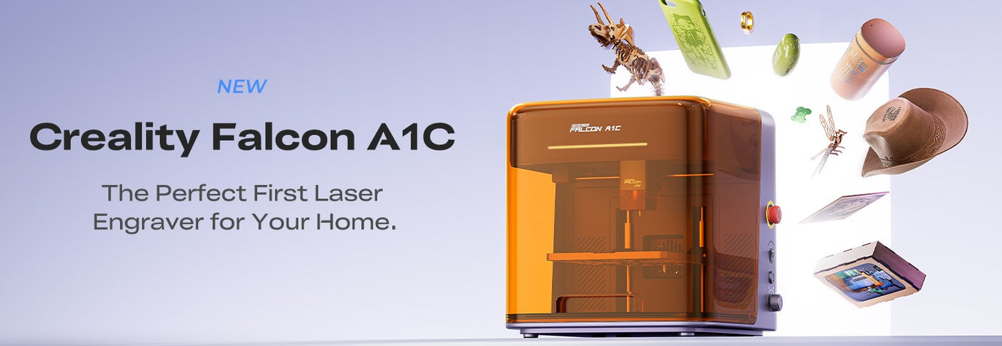 Creality Falcon A1C 10W AI Laser Engraver with AI Camera, Class 1 Laser Engraving Machine