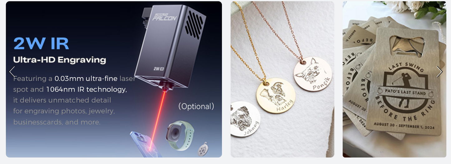 Creality Falcon A1 Pro 20W, Enclosed Engraver with Air Assist, HD Smart Camera for Auto Focus, APP Control, Convenient Touch Screen, Class 1 Safety Engraving Machine for Wood and Metal, Acrylic