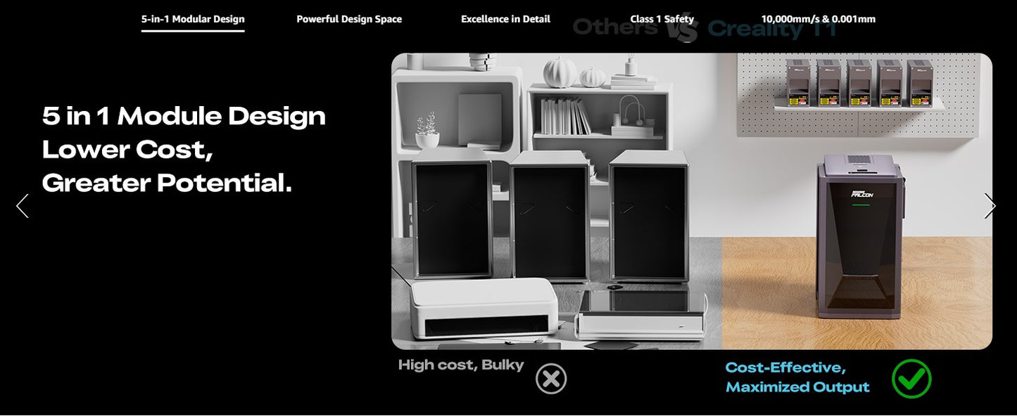 Creality Falcon T1 40W Diode Laser Cutter & Engraver