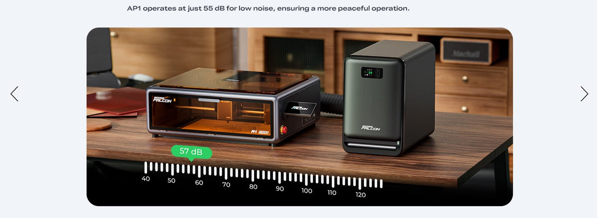 Creality Falcon AP1 Laser Smoke Purifier with WiFi Control, 5-Stage Filtration