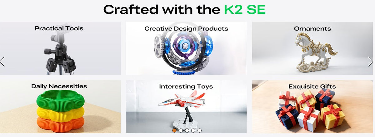 Creality K2 SE 3D Printer, 500mm/s High-Speed Printing