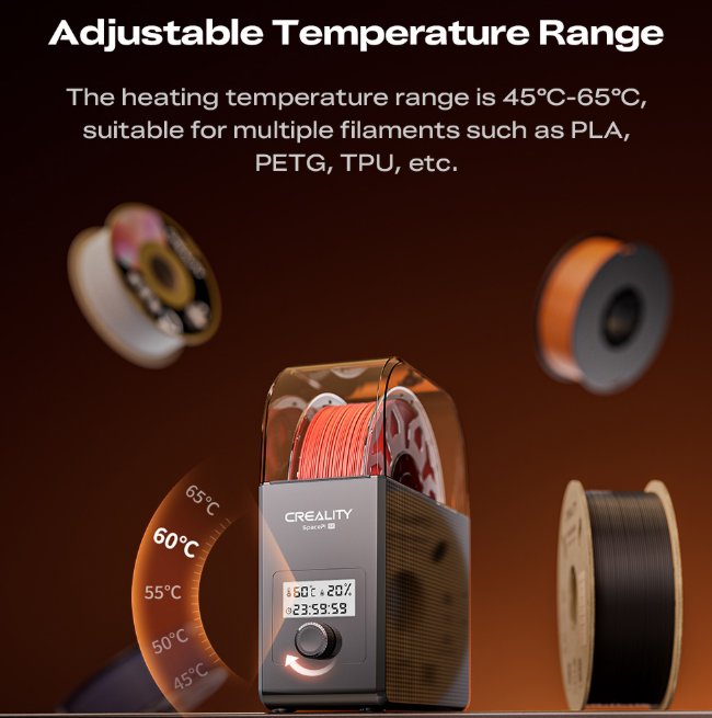 Creality SpacePi SE Filament Dryer Dehydrator Holder Keeping Dry for Printer Filamen Storage Singapore
