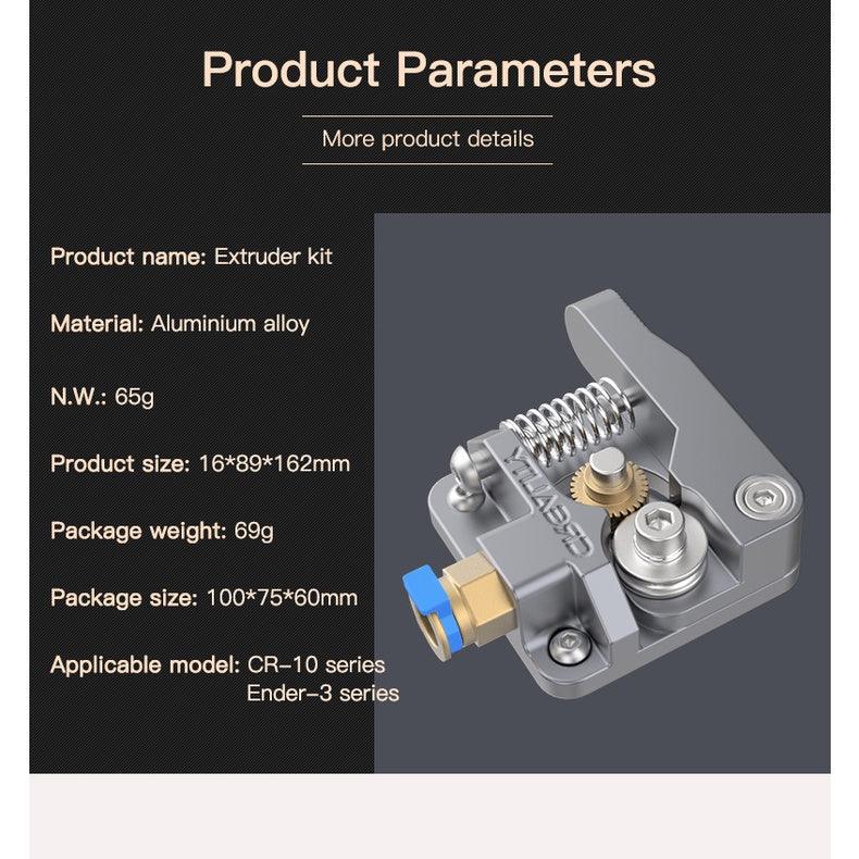 Creality 3D printer parts extruder kit metal grey, CR 10 series, Ender 3 series - Creality Store