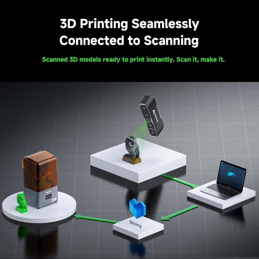 Creality 3D Scanner Otter for 3D Printing Reverse Engineering, Handheld Scanner with 0.02mm Accuracy,Anti-Shake Tracking - Creality Store