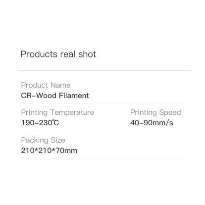 Creality CR Wood Pla Filament 1.75mm 1KG - Creality Store