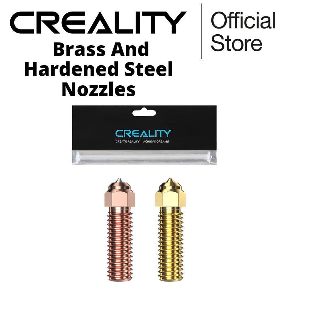 Creality Ender 3 V3 KE Nozzles 0.4mm 2PCS, K1 Nozzles with High Speed and High Flow, Brass and Hardened Steel Nozzle - Creality Store