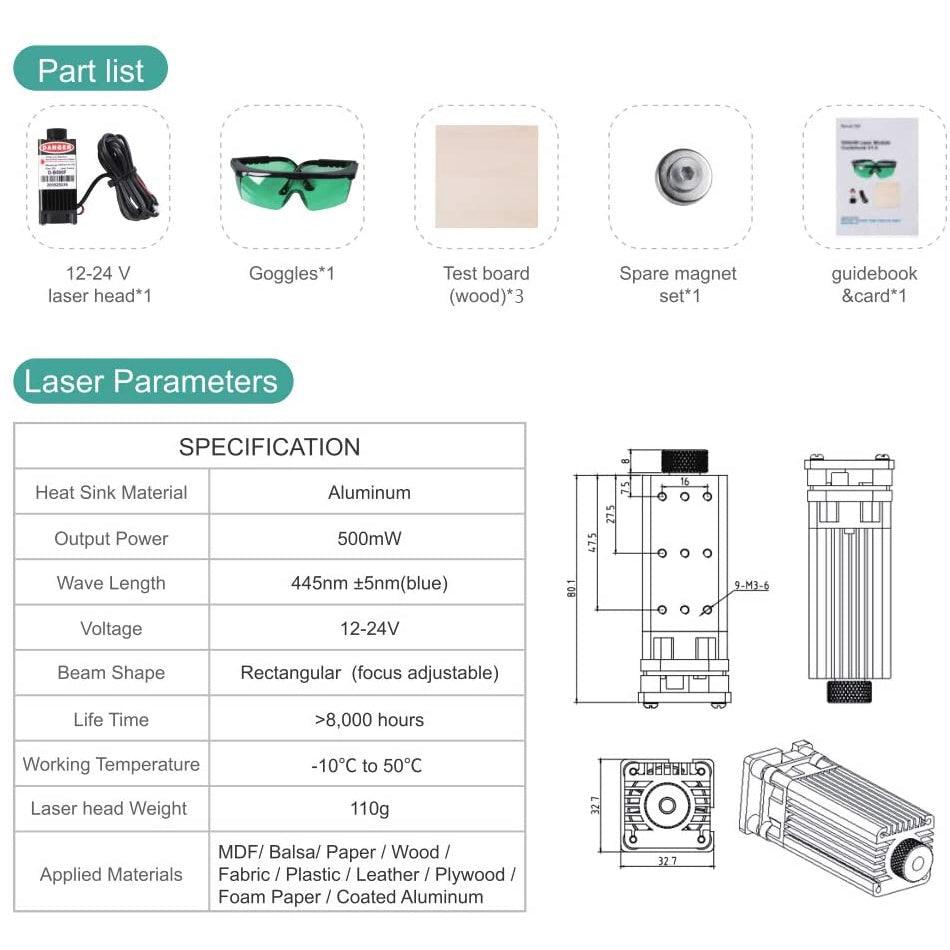 Creality Engraving Laser Head Kits Magnetic Design - Creality Store