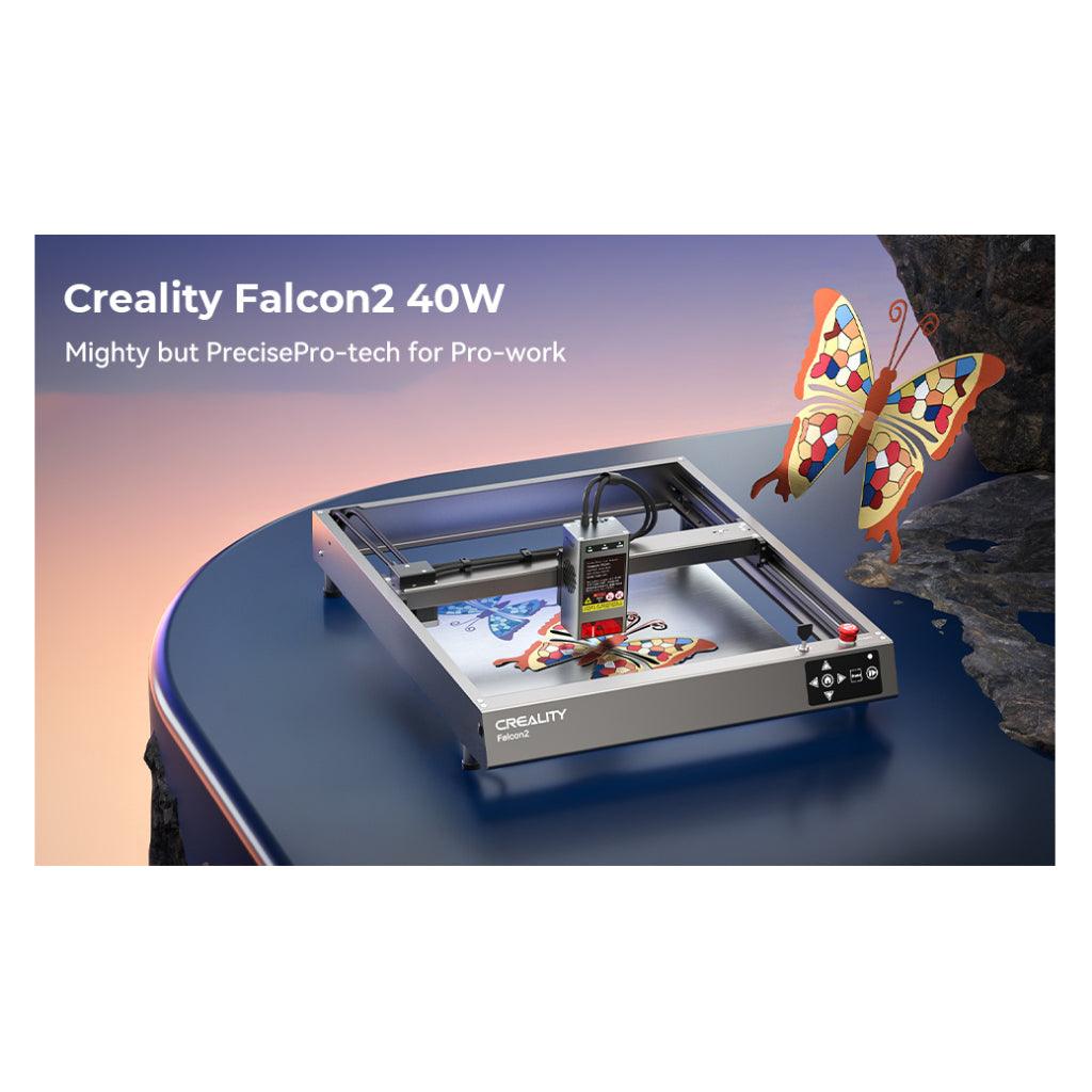 Creality Falcon2 40W Laser Engraver Adjustable Light Beam Air Assist Lens  Monitoring 25000mm/min DIY Colorful Engraving Machine