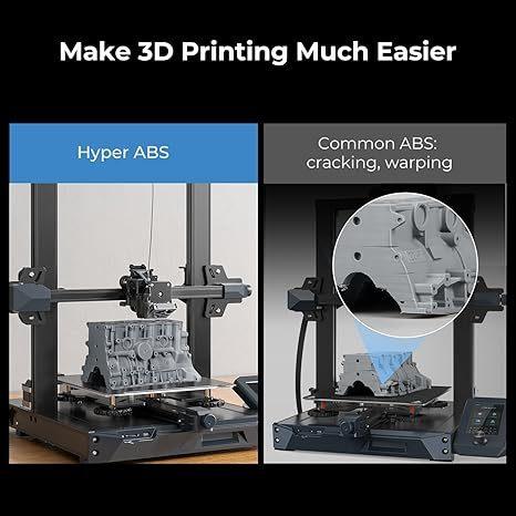 Creality Hyper ABS Filament 1.75mm for K1 Max, 3D Printer Filament ABS Designed for High Speed 350mm/s, 1kg - Creality Store