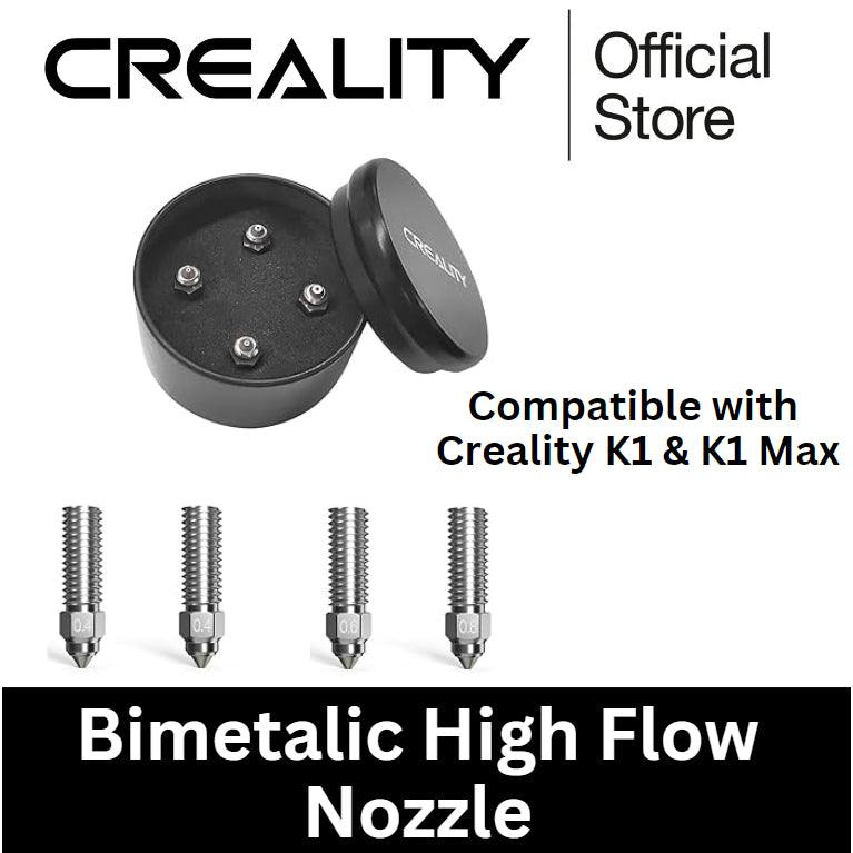 Creality K1 Max High Flow Nozzle Kit, 3D Printer Bimetallic Copper Alloy Hardened Steel 0.4, 0.6, 0.8mm Nozzles Kit - Creality Store