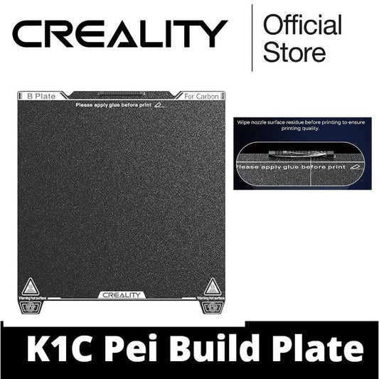 Creality K1C Texture PEI Build Plate Kit, 3D Printer Heat and Wear Resistance Textured PEI Spring Steel Plateform - Creality Store