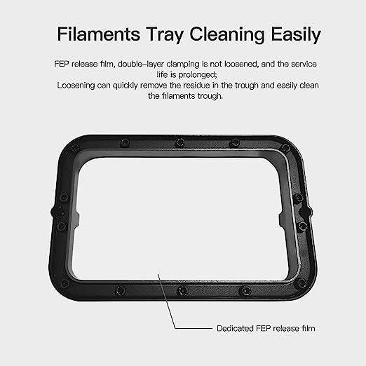 Creality Metal Resin Tank for Halot One Resin 3D Printer, FEP Pre-Installed, Filaments Tray Kit Resin Vat for LD-002H LD - Creality Store