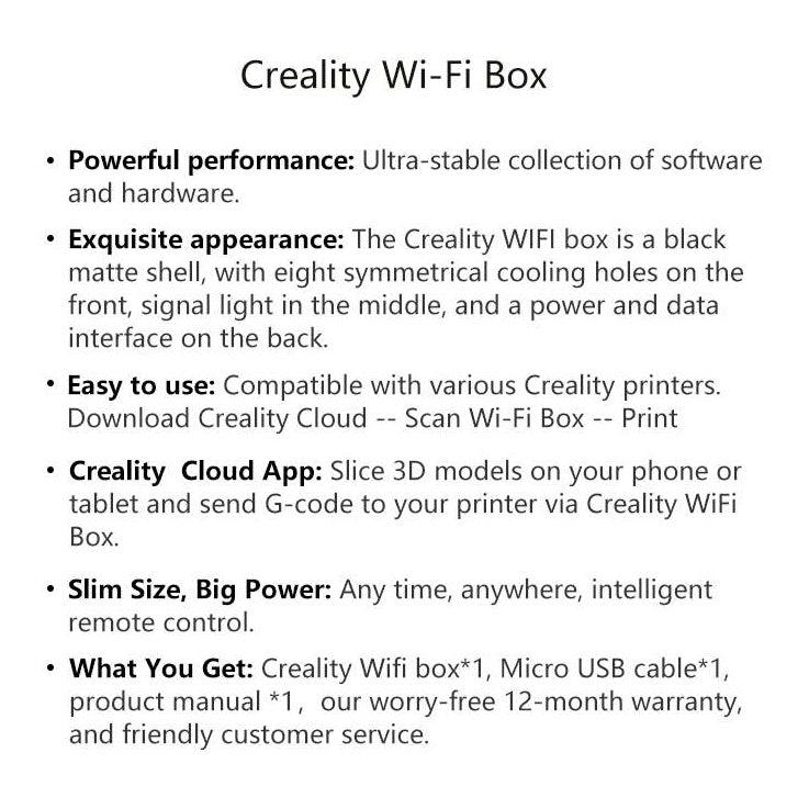 Creality WiFi Box, Wireless Control Intelligent Assistant for 3D Printer, with Cloud Slice/Print/Real-Time Monitor - Creality Store