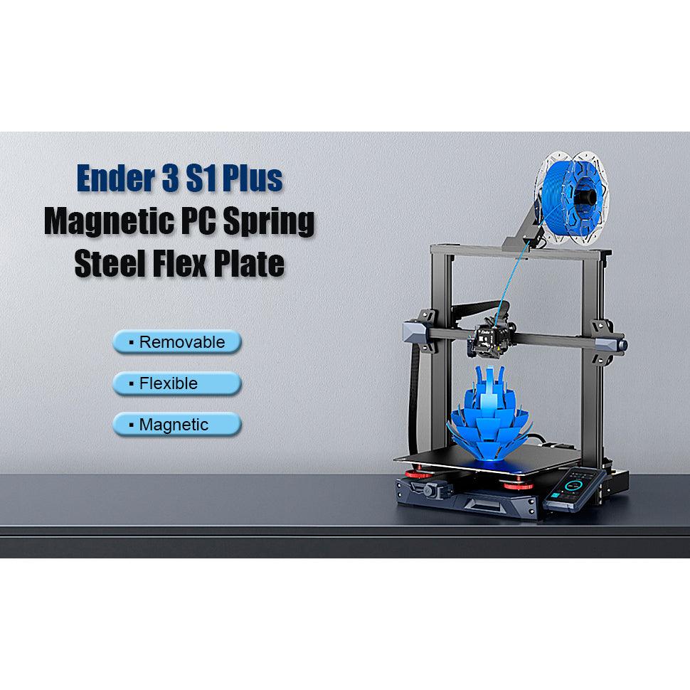 Ender 3 S1 Plus Frosted PC Build Plate Magnetic Flexible Bed