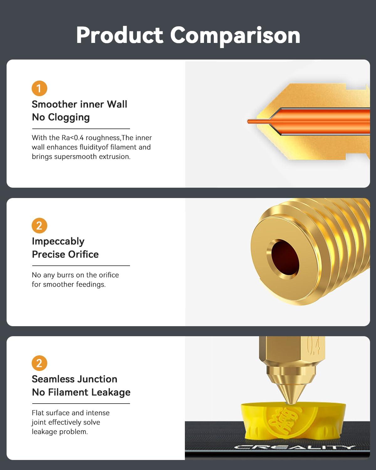 37 PZ UGELLI Stampante 3D MK8 Ugello 0,2,0,3,0,4,0,0,6,0,8,1,0 Mm - Foto 7