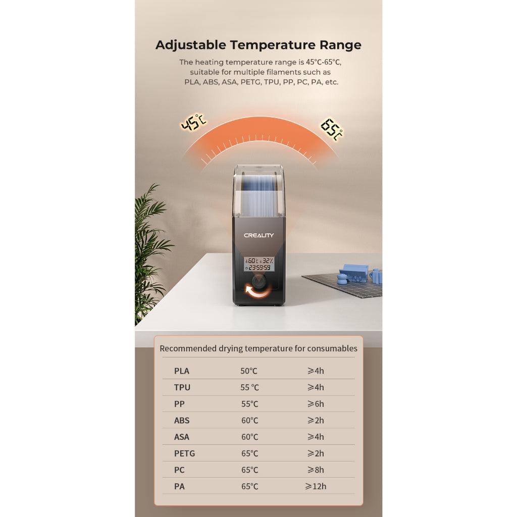 Official Creality Printer Filament Dryer 2.0 Upgraded Dry Box for Filament Storage Holder, Compatible with 1.75 2.85 3.0 - Creality Store