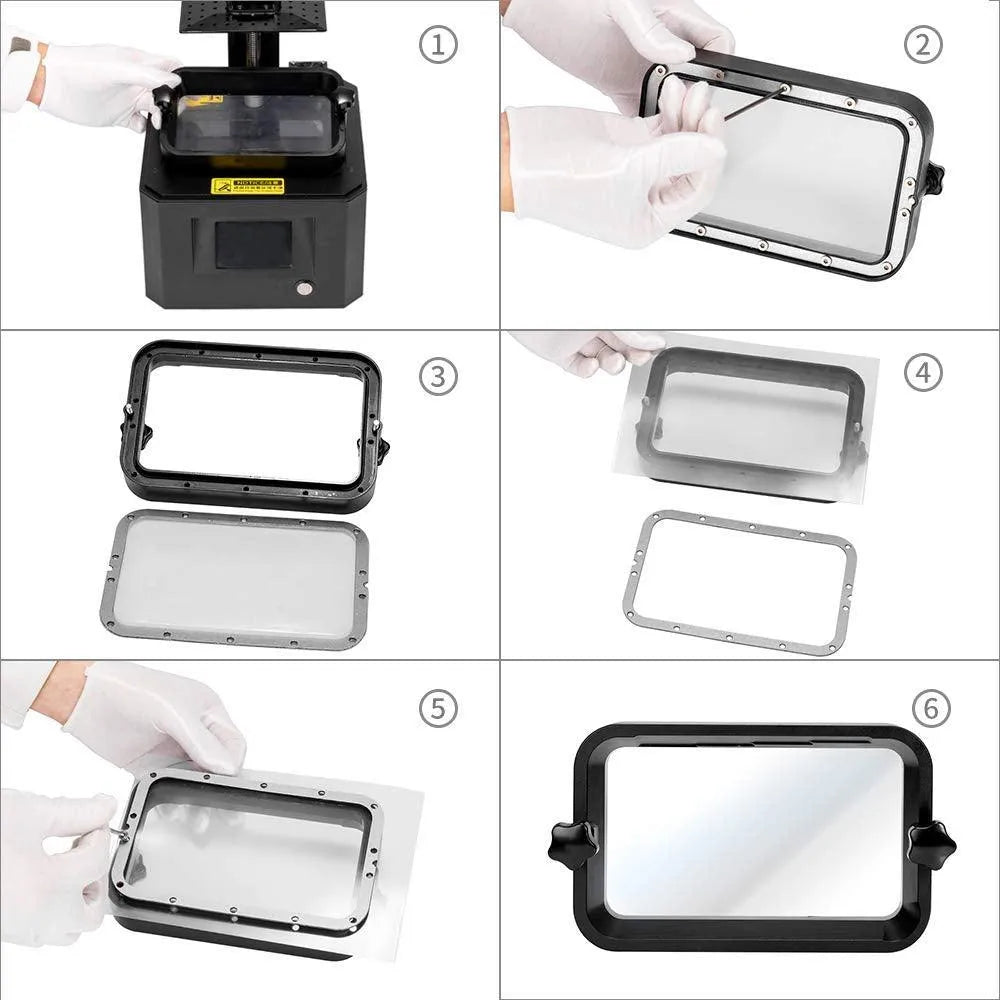 Release Film Kit 200×140×0.15mm for Creality Halot One, ELEGOO Mars, ideal 3D printer spare part for precision printing.