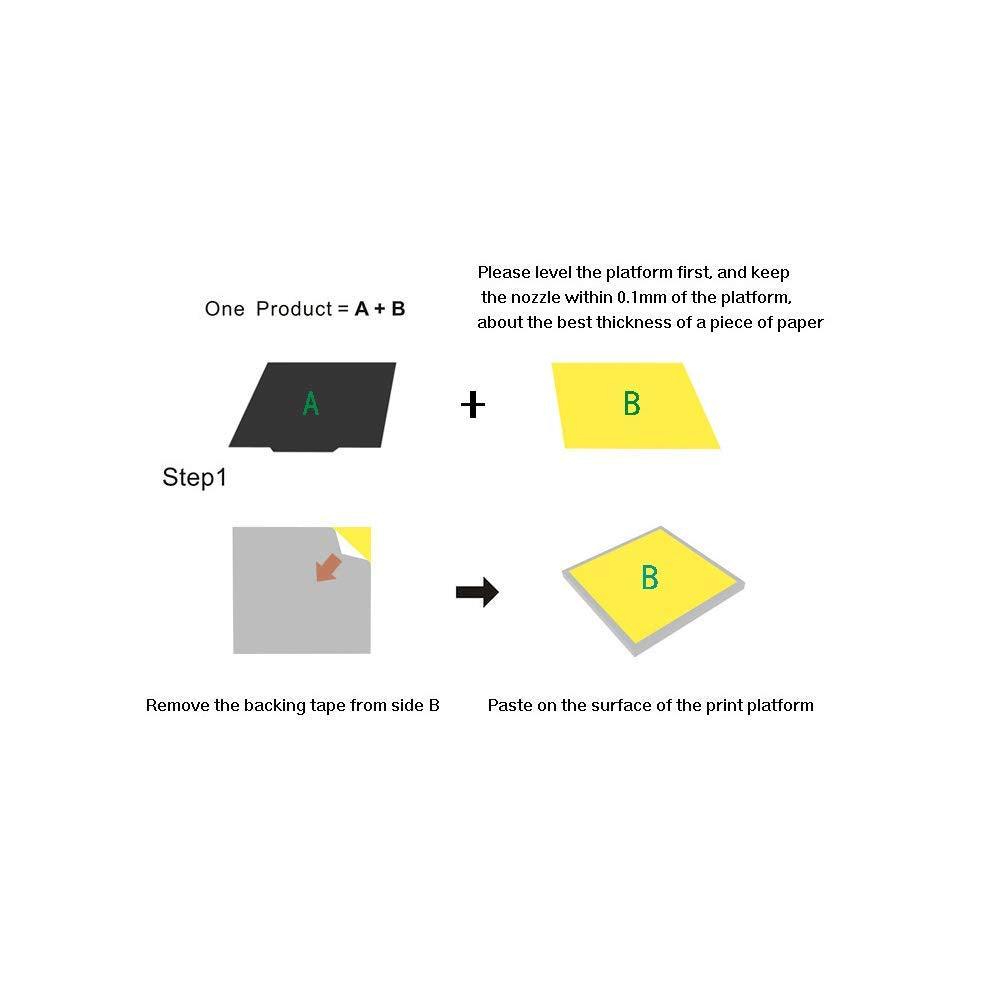 Premium Flexible Removable Magnetic Build Surface 235x235mm (A+B) for 3D Printer Heated Bed (235x235mm) - Creality Store