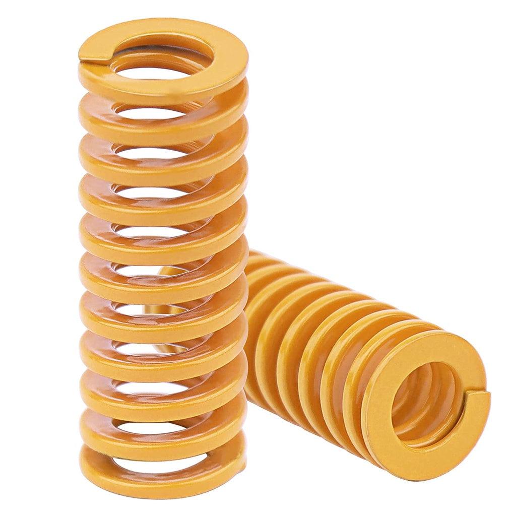 Premium Heated Bed Leveling Spring, 20mm Yellow 3D Printer Compression Spring Light Load Mould Die Spring ID 4mm OD 8mm - Creality Store