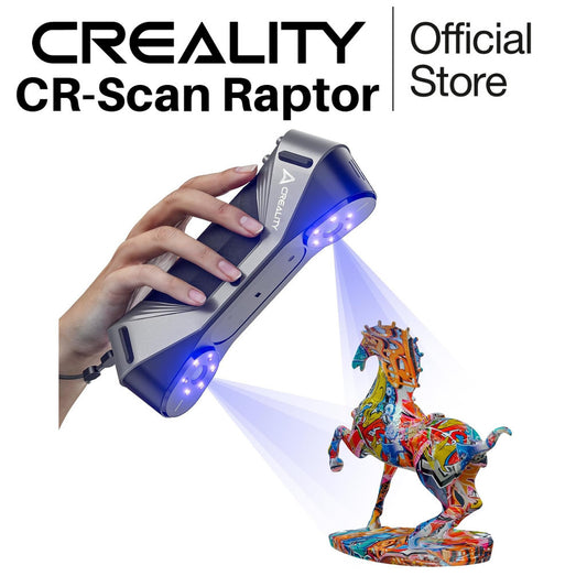 3D Scanner CREALITY CR-Scan Raptor for 3D Printing, 60fps Multiple-line Blue & NIR Consumer Handheld Scanner 0.02mm