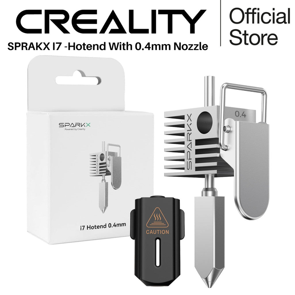 Creality SPARKX i7 Hotend with 0.4mm Nozzle, All Metal Integrated Extruder Hot End, 300℃ High Temperature Resistance