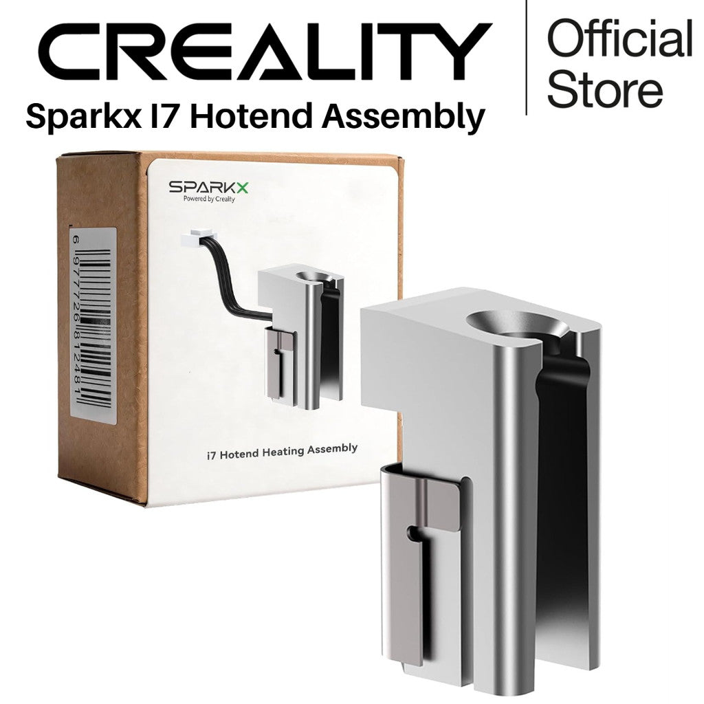 Creality Official SPARKX i7 Hotend Heating Assembly, Original 50W High-Power Heater for 300°C High-Temperature Printing