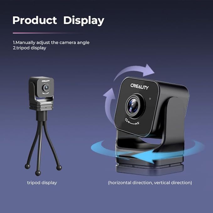 Creality Nebula Camera for 3D Printers, Compatible with Sonic Pad, Nebula Pad, Ender-3 V3 KE, CR-10 SE, HOLOT-MAGE PRO