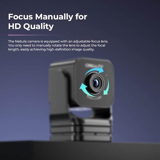 Creality Nebula Camera for 3D Printers, Compatible with Sonic Pad, Nebula Pad, Ender-3 V3 KE, CR-10 SE, HOLOT-MAGE PRO